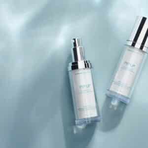 ansikt før bruk av barrier pro serum spray